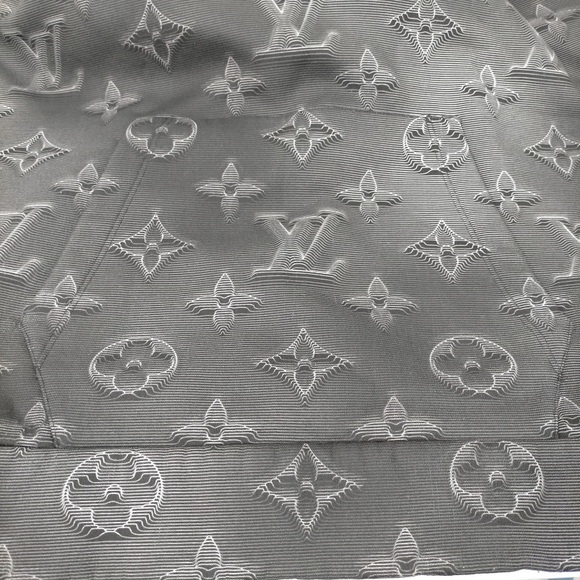 Louis Vuitton Gray Embossed Sweater - Picture 1 of 3